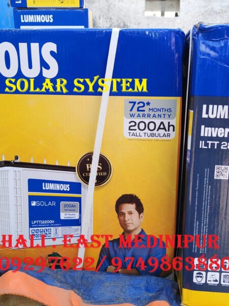 LUMINOUS 200 AH 72 MONTHS SOLAR BATTERY